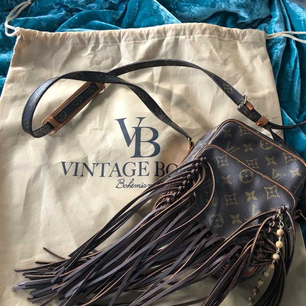 LOUIS VUITTON: VINTAGE FRINGED LOUIS VUITTON